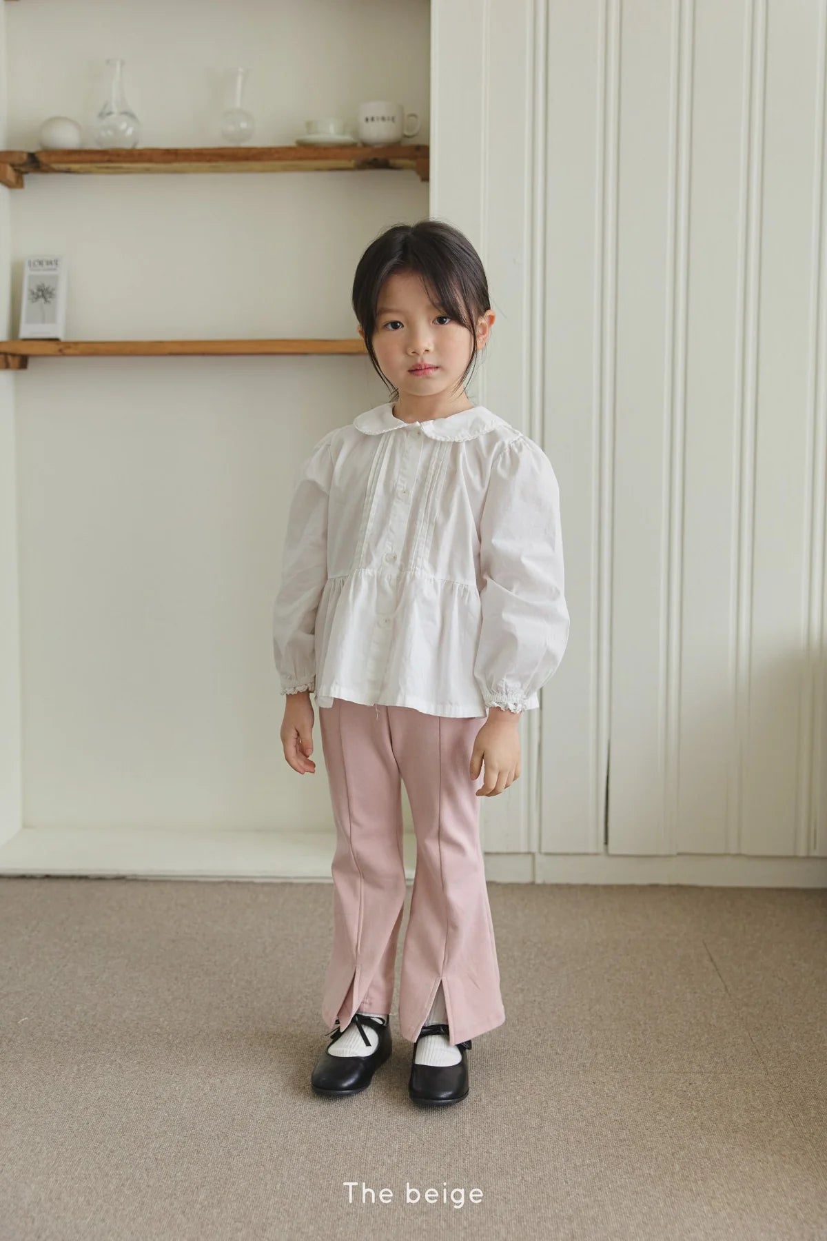 Front-Slit Frared Pants | 開叉喇叭長褲