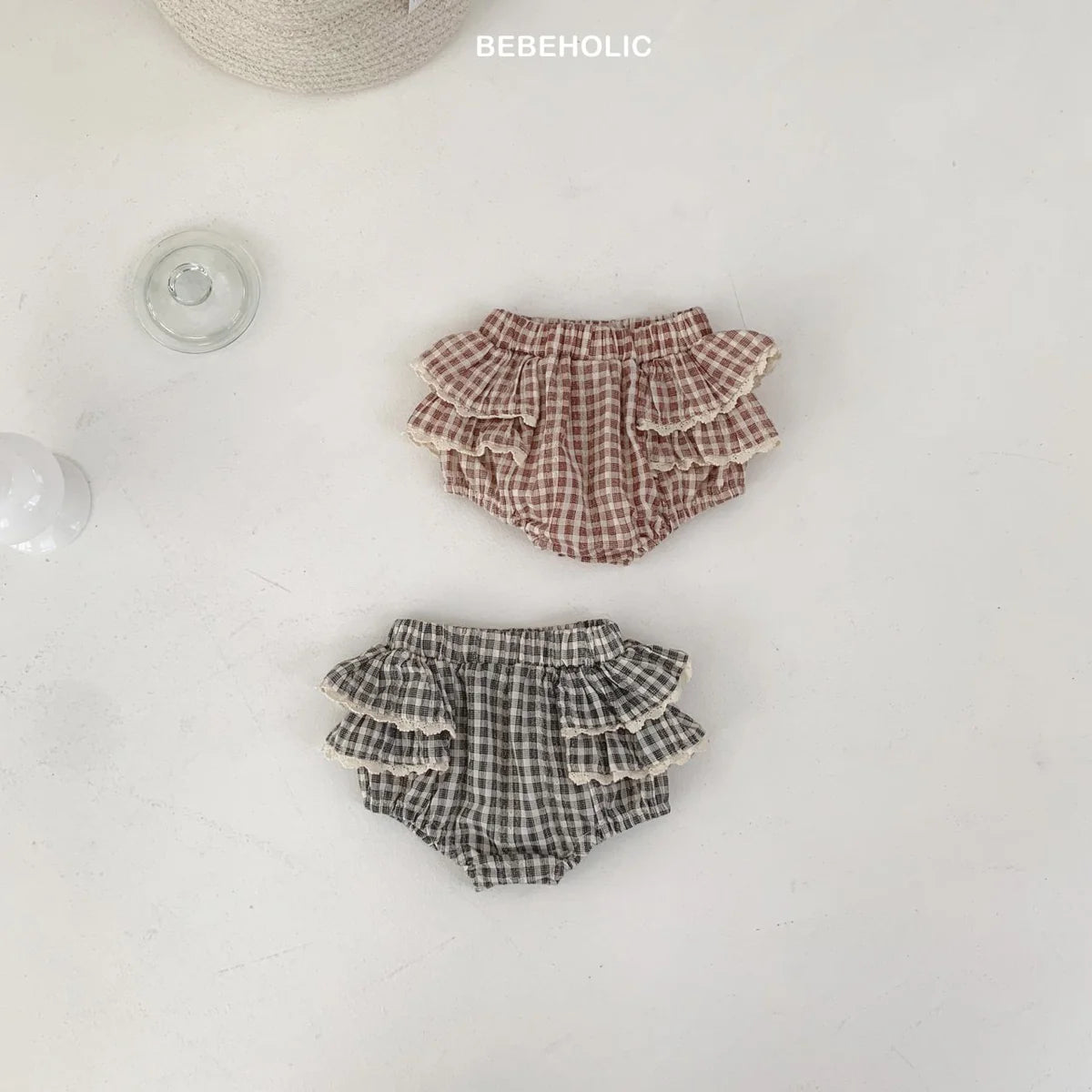 Lumi Check Bloomers | 格仔蕾絲小短褲