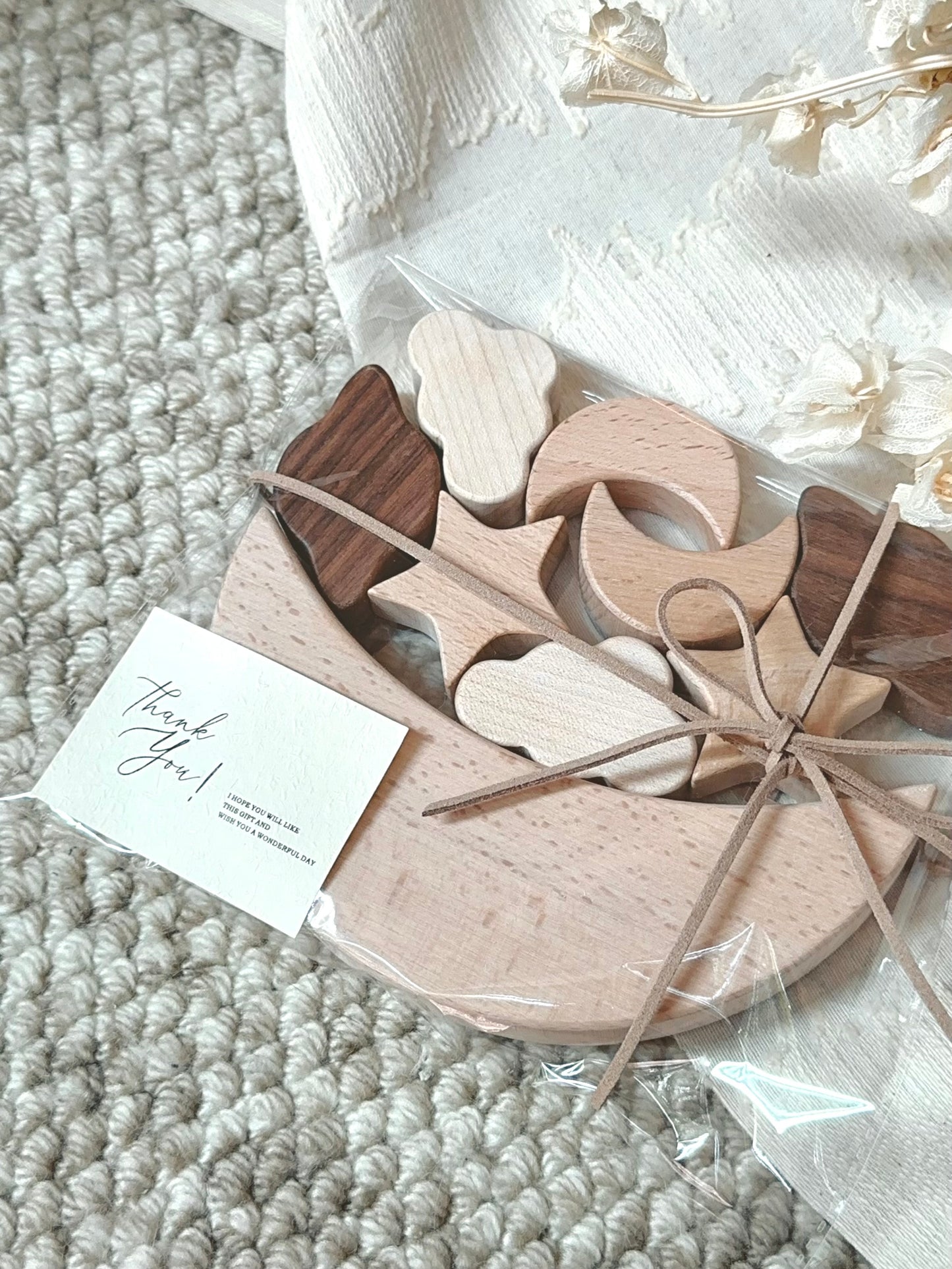 ︎︎- ̗̀☾ Moon Balance Blocks 星月平衡積木知育玩具