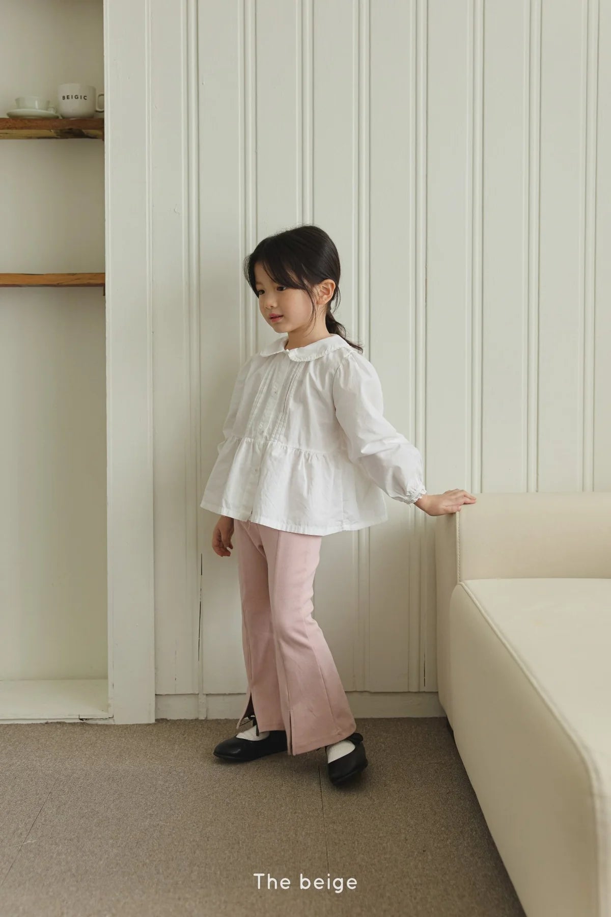 Front-Slit Frared Pants | 開叉喇叭長褲