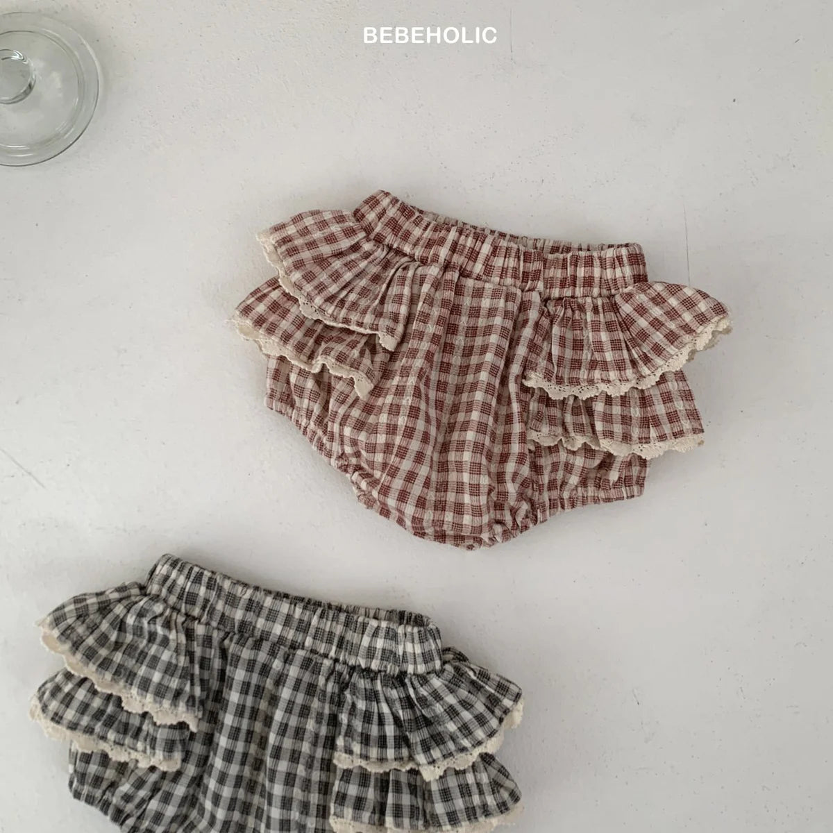 Lumi Check Bloomers | 格仔蕾絲小短褲