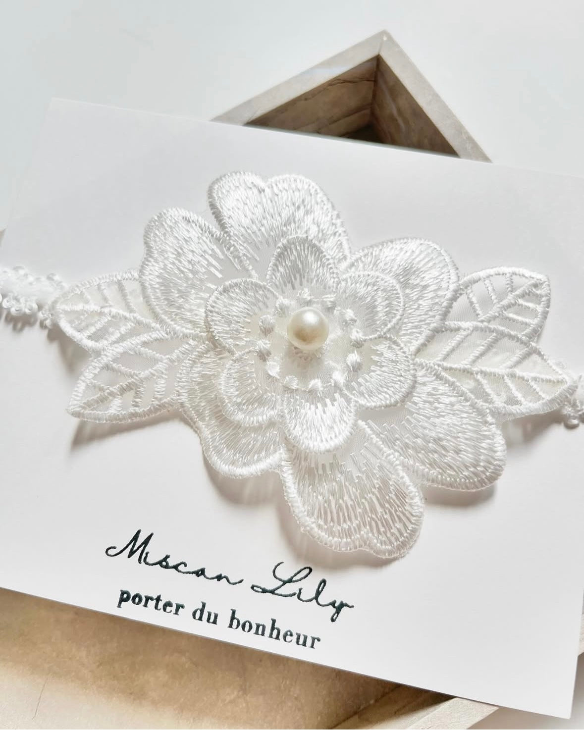 ꒰ 現貨 ꒱ Dress Up Organdy Headband | 百日宴之選薄紗珍珠頭帶