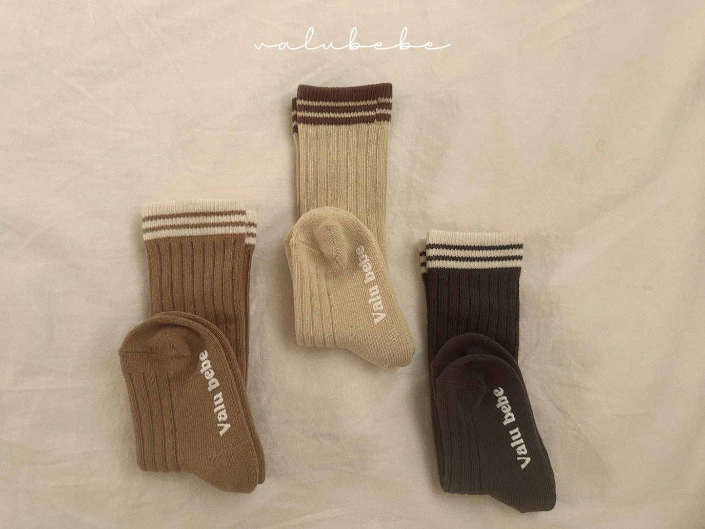 Golji Line Socks | 條紋高筒襪仔3件套