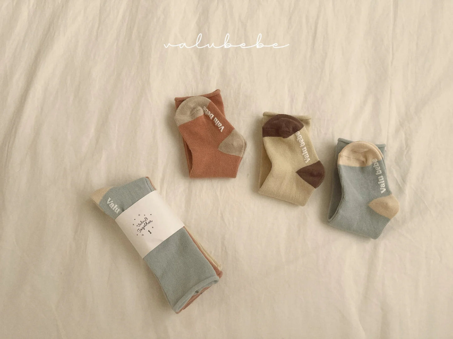 Combo Roll Down Socks Set | 拼色卷卷襪仔3件套