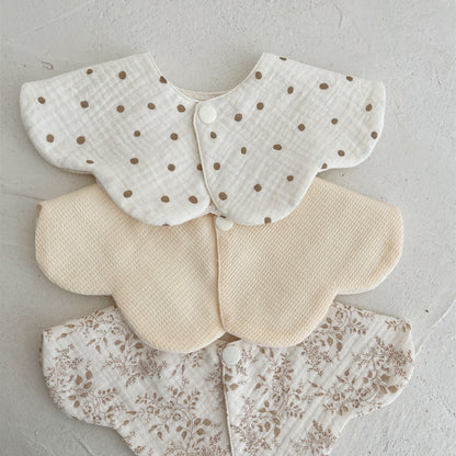 Baby Cotton Bibs Set | 嬰兒雙面口水肩3件套