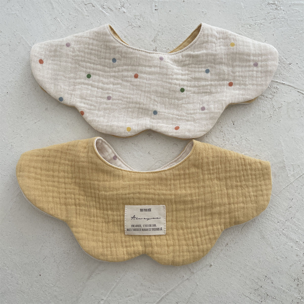 Baby Cotton Bibs Set | 嬰兒雙面口水肩3件套