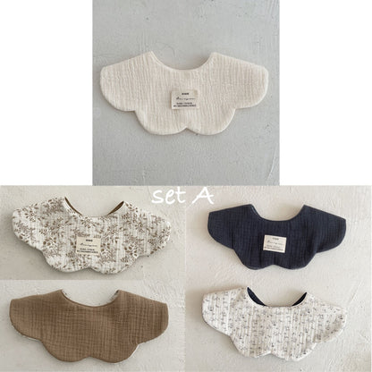 Baby Cotton Bibs Set | 嬰兒雙面口水肩3件套