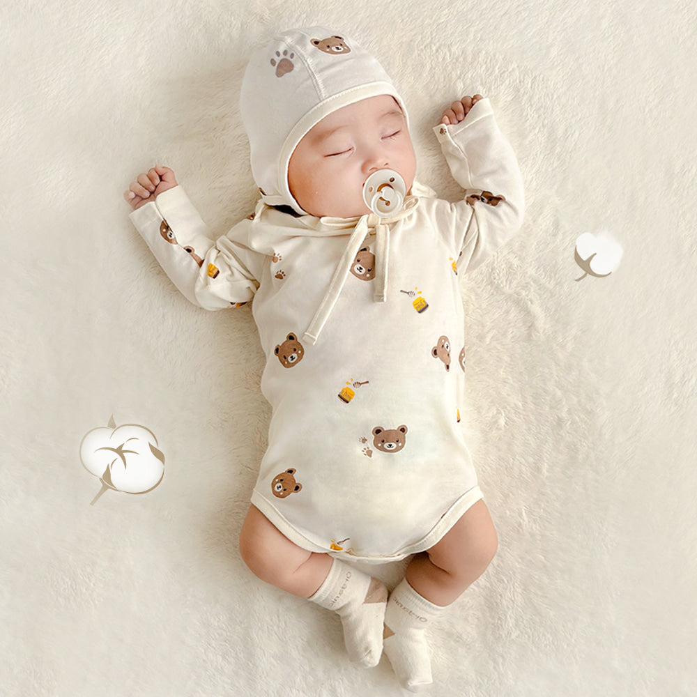 【韓國製🇰🇷】Organic Newborn Bodysuit 有機棉初生嬰兒包屁衣