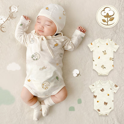 【韓國製🇰🇷】Organic Newborn Bodysuit 有機棉初生嬰兒包屁衣