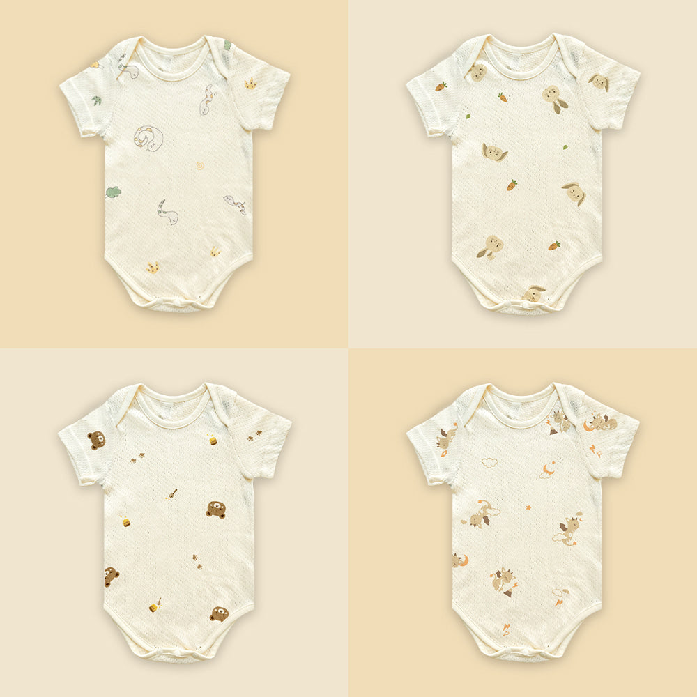 【韓國製🇰🇷】Organic Newborn Bodysuit 有機棉初生嬰兒包屁衣