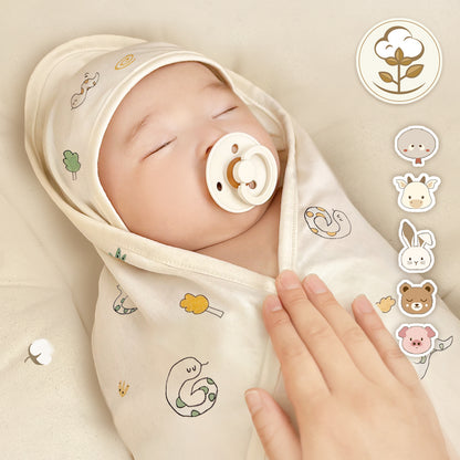 【韓國製🇰🇷】Organic Newborn Swaddle Blanket 有機棉初生嬰兒包巾