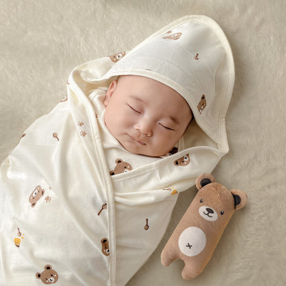 【韓國製🇰🇷】Organic Newborn Swaddle Blanket 有機棉初生嬰兒包巾