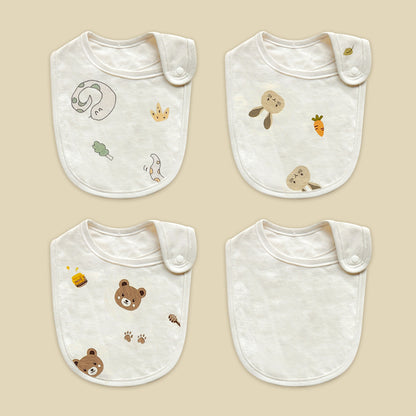 【韓國製🇰🇷】Organic Newborn Bibs 有機棉初生嬰兒口水肩