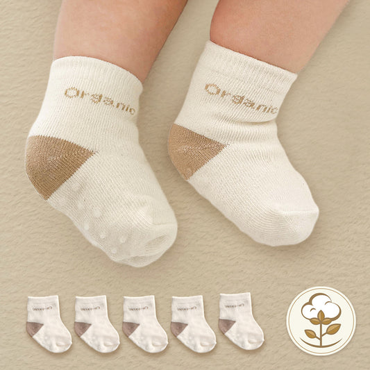 【韓國製🇰🇷】 Organic Newborn Socks 有機棉初生嬰兒襪仔